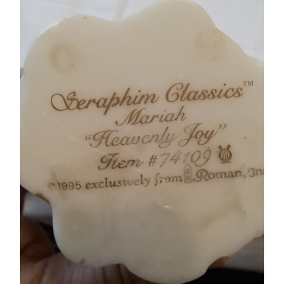 Vintage 1995 Seraphim Classics Mariah Heavenly Joy Roman Angel #74109 Figurine - Picture 3 of 4